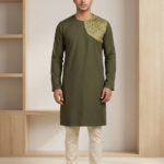 Men's Olive Green Panjabi