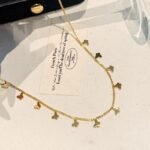 Elegant 18K Gold Plated Multi-Butterfly Charm Choker Necklace for Women - Image 3
