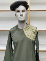 Men's Olive Green Panjabi - Image 3